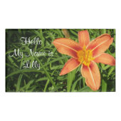 Lilie Namenschild (Vorderseite)