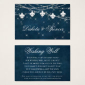 Lilie Navy Blue Light | Rustikaler Brunnen (Vorne & Hinten)