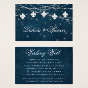 Lilie Navy Blue Light Rustikaler Brunnen