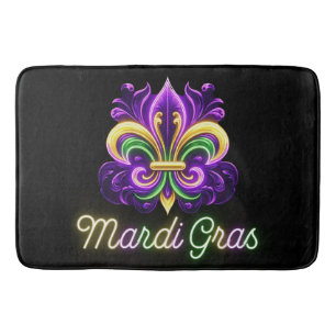 Lilie Neon Mardi Gras Badematte