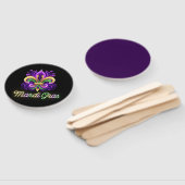 Lilie Neon Mardi Gras Fächer (Non-assembled)