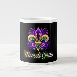 Lilie Neon Mardi Gras Jumbo-Tasse