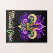 Lilie Neon Mardi Gras Puzzle (Horizontal)