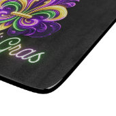 Lilie Neon Mardi Gras Schneidebrett (Ecke)