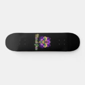 Lilie Neon Mardi Gras Skateboard (Horizontal)