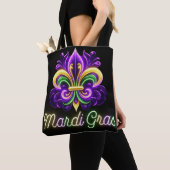 Lilie Neon Mardi Gras Tasche (Von Nahem)