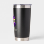 Lilie Neon Mardi Gras Thermobecher (Links)
