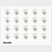 Lilie NOLA Bride Bling Runder Aufkleber (Blatt)