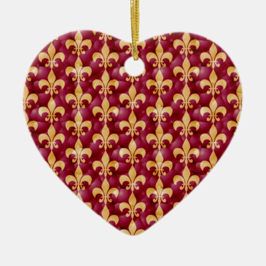 Lilie Ornment Keramik Ornament (Vorne)