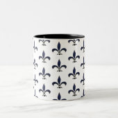 Lilie Painting Pattern Zweifarbige Tasse (Mittel)