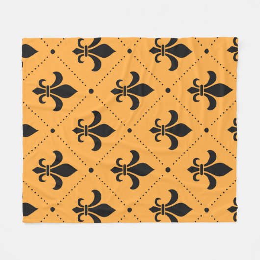 Lilie Pattern Fleecedecke (Vorderseite (Horizontal))