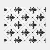 Lilie Pattern Fleecedecke (Vorderseite (Horizontal))