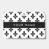 Lilie Pattern, Französisch, Royal, Black Ausweis (Rückseite)