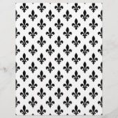 Lilie Pattern, Französisch, Royal, Black Flyer (Hinten)