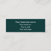 Lilie Pattern, Französisch, Royal, Cream, Green Mini Visitenkarte (Vorderseite)