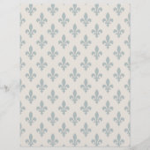 Lilie Pattern, Französisch, Royal, Green Flyer (Vorne)