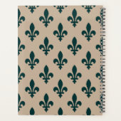 Lilie Pattern, Französisch, Royal, Green Planer (Rückseite)