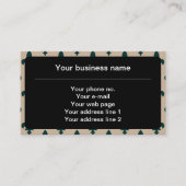 Lilie Pattern, Französisch, Royal, Green Visitenkarte (Vorderseite)