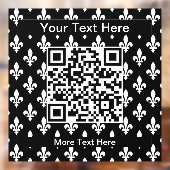 Lilie Pattern, Französisch, Royal, Weiß Fensteraufkleber (Blatt 2)