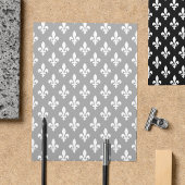 Lilie Pattern, Französisch, Royal, Weiß Flyer