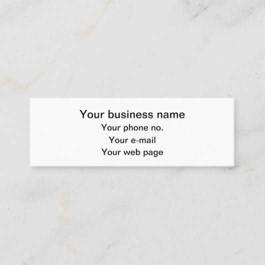 Lilie Pattern, Französisch, Royal, Weiß Mini Visitenkarte (Vorderseite)