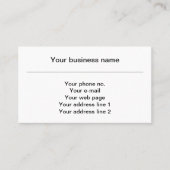 Lilie Pattern, Französisch, Royal, Weiß Visitenkarte (Vorderseite)