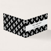 Lilie Pattern, Französisch, Royal, Weiß Visitenkarten (Vorderseite)