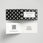 Lilie Pattern, Französisch, Royal, Weiß Visitenkarten