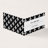 Lilie Pattern, Französisch, Royal, Weiß Visitenkarten (Vorderseite)