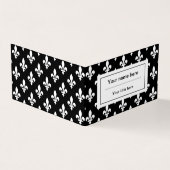 Lilie Pattern, Französisch, Royal, Weiß Visitenkarten (Vorderseite)