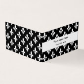 Lilie Pattern, Französisch, Royal, Weiß Visitenkarten (Vorderseite)