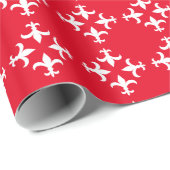 Lilie Pattern Geschenkpapier (Rolleneckpunkt)