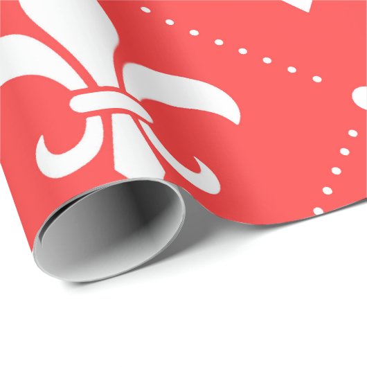 Lilie Pattern Geschenkpapier (Rolleneckpunkt)