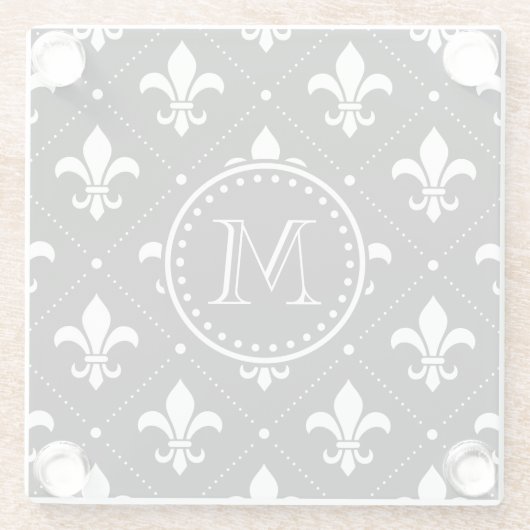 Lilie Pattern Glasuntersetzer (Rückseite)