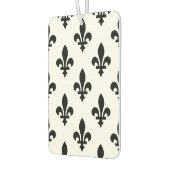 Lilie Pattern, Royal French, Black on White Autolufterfrischer (Links)