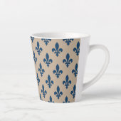 Lilie Pattern, Royal French Blue on Cream Milchtasse (Rechts)