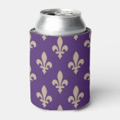 Lilie Pattern, Royal French Cream auf Lila Dosenkühler (Kanne Vorderseite)