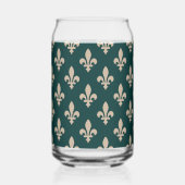 Lilie Pattern, Royal French Cream on Green Dosenglas (Vorderseite)