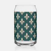 Lilie Pattern, Royal French Cream on Green Dosenglas (Rückseite)
