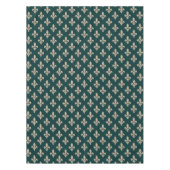 Lilie Pattern, Royal French Cream on Green Tischdecke (Vorderseite)