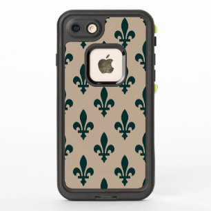 Lilie Pattern, Royal French Green on Cream