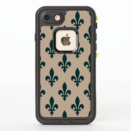 Lilie Pattern, Royal French Green on Cream (Rückseite)