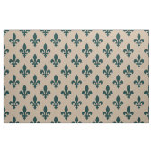 Lilie Pattern, Royal French Green on Cream Stoff (Fat Quarter (45,7 x 55,9 cm))