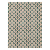 Lilie Pattern, Royal French Green on Cream Tischdecke (Vorderseite)