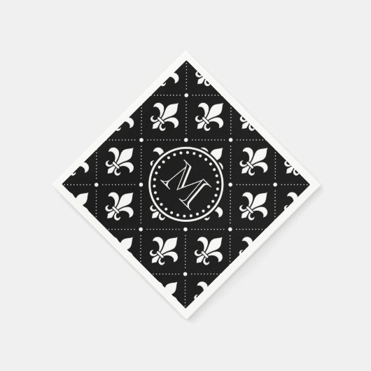 Lilie Pattern Serviette (Ecke)