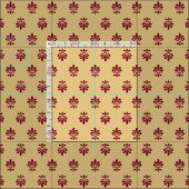 Lilie Pattern Stoff (Kachel)