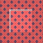 Lilie Pattern Stoff (Kachel)