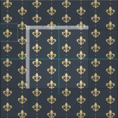 Lilie Pattern Stoff (Kachel)