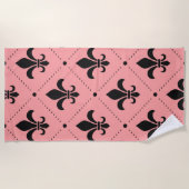 Lilie Pattern Strandtuch (Vorderseite)