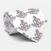 Lilie - Perlen Krawatte (Gerollt)